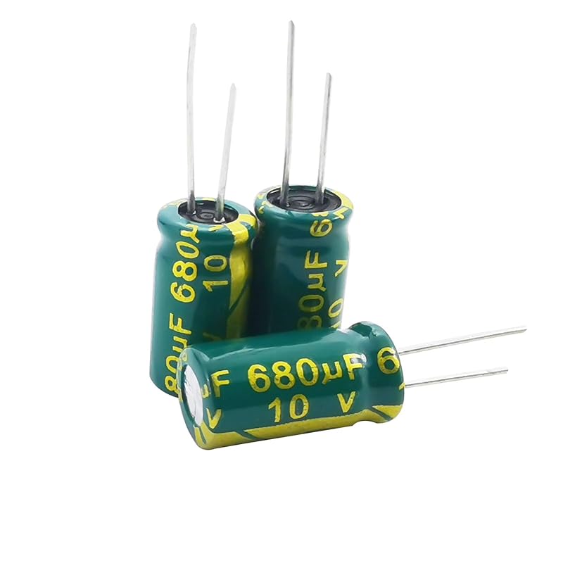 YUNGUI 10pcs 2200uF 25V Capacitor,13x25MM ±20% Electrolytic Capacitors 25V, 2200uf Aluminum Capacitors High Frequency Industrial Electrical