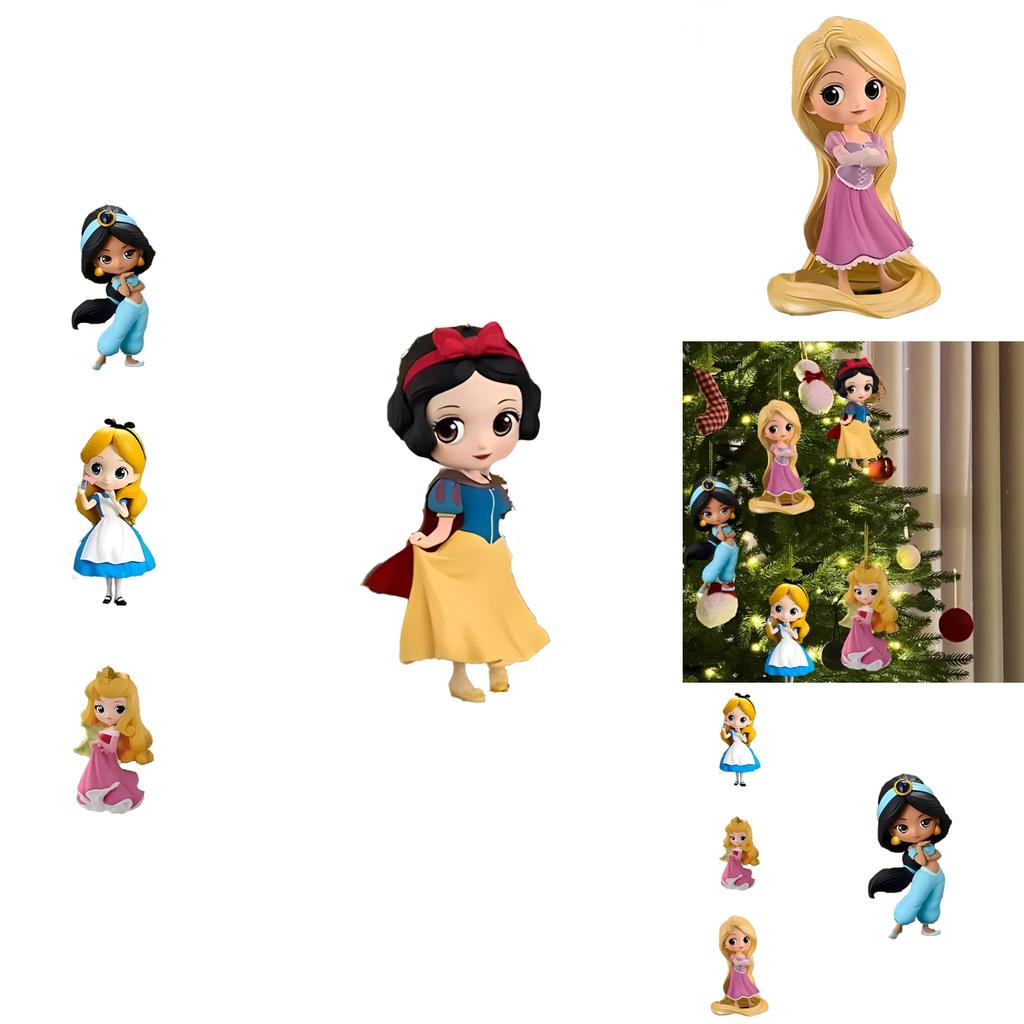 Charming Acrylic Princess Snow White Car Decoration Pendant For Festive Style