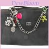 Cat Charm Bag Pendant With Feather Keychain For Fashion Accessories