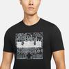 Nike T Shirts Men's Black Crew Neck Moderate Straight Fit DQ1884-010