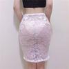 High Waist Lace Package Hip Skirts Sexy Women Sheer Mini Micro Above Knee Skirts Club See Through One Step Skirts Woman Clothing