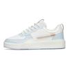 Anta Lifestyle Series Trendy Casual Slip Resistant Durable Low Top Skate Shoes Women Sneaker White Blue 922228012-4