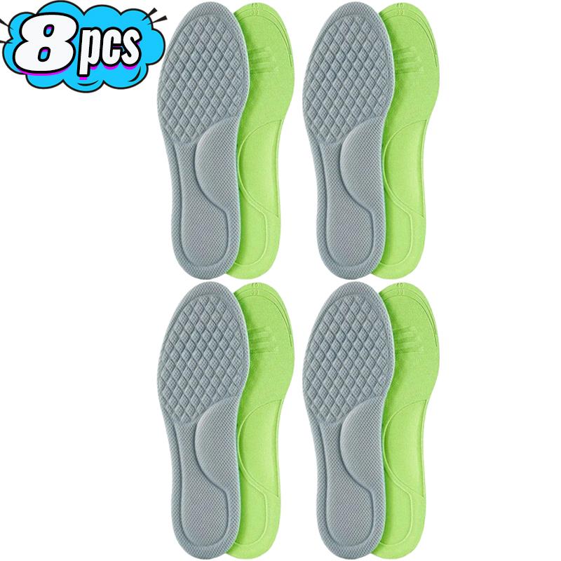 2/10pcs Unisex Soft Memory Foam Orthopedic Insoles Breathable Deodorizing Shoes Sports Anti-sweat Antibacterial Shoe Accessories