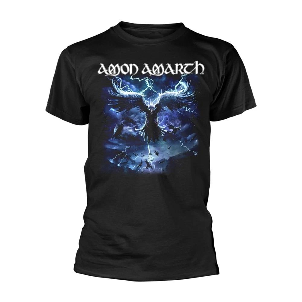 AMON AMARTH - RAVEN S FLIGHT (BLACK) BLACK T-Shirt, Front & Back Print XX-Large 2XL