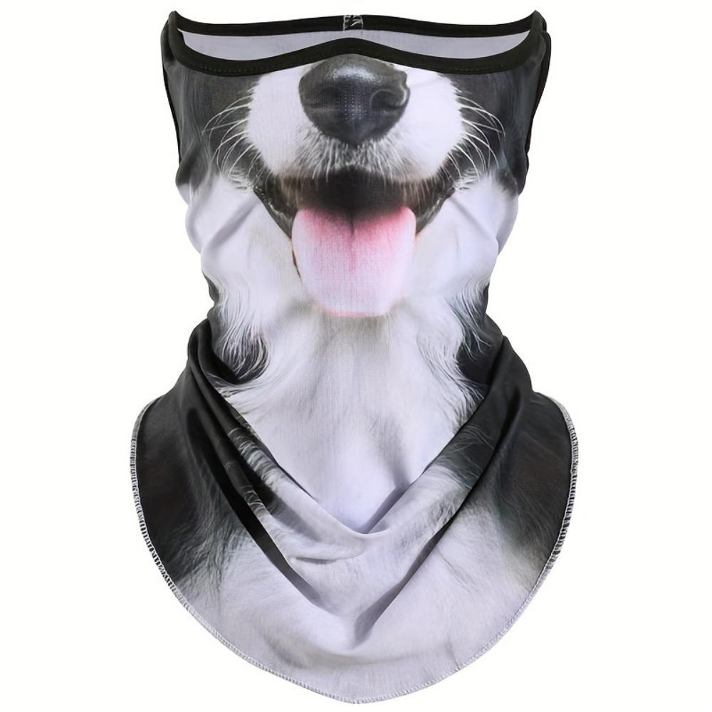 Quick-Dry 3D Cat Pattern Sun Protection Face & Neck Cover Breathable Ideal for Outdoor Sports & Cycling,Sunscreen, Full Face