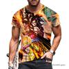 2026 Summer Unisex Fashion Anime Dragon Ball T-shirt Goku Kakarot Vegeta Super Saiyan Oversized