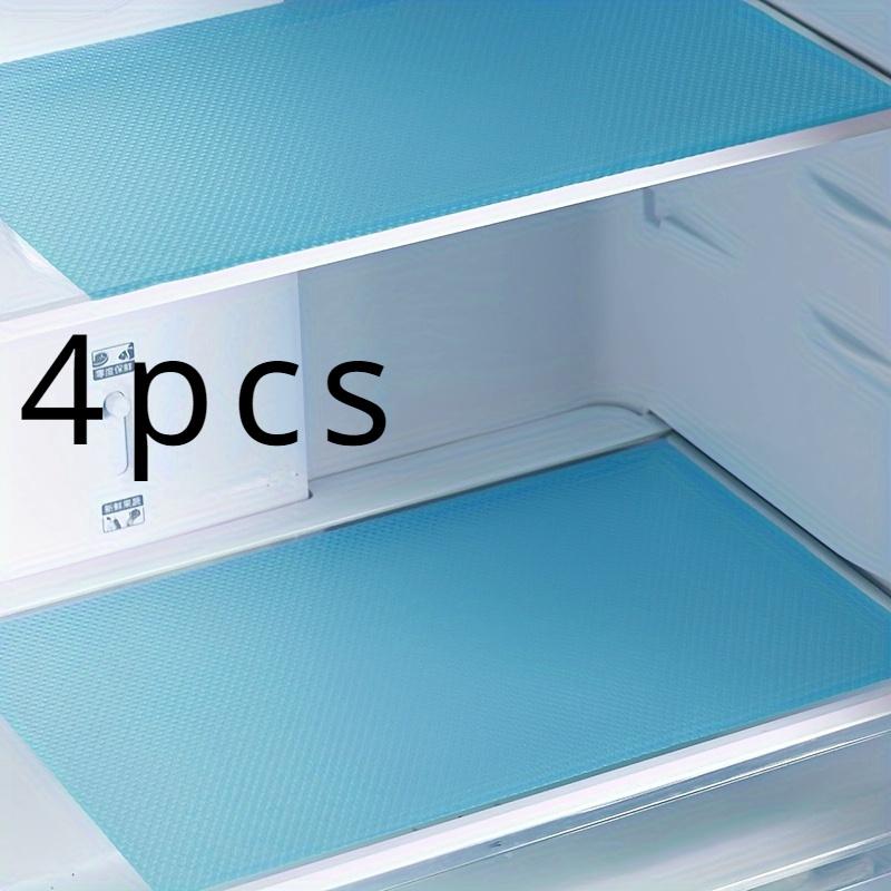 

4 шт. Цветные подкладки для полок - Моющиеся, Нескользящие виниловые коврики для холодильника, шкафов, ящиков | Прочные, Идеальные для организации кухни 4pcs синий