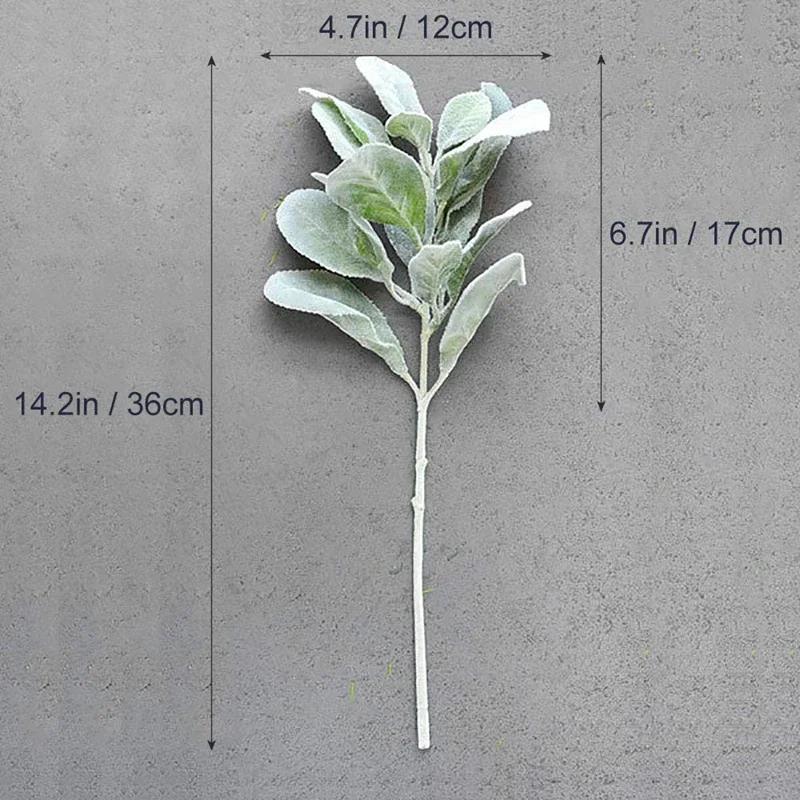 Artificial Plants Flocking Rabbit Ear Grass Wedding Christmas Decorations Vase for Home Scrapbooking DIY Gifts Box Autumn Garden