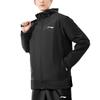 Li Ning Fleece Lined Thick Hooded Warm Jacket Men Jackets Black AFDUA71-1