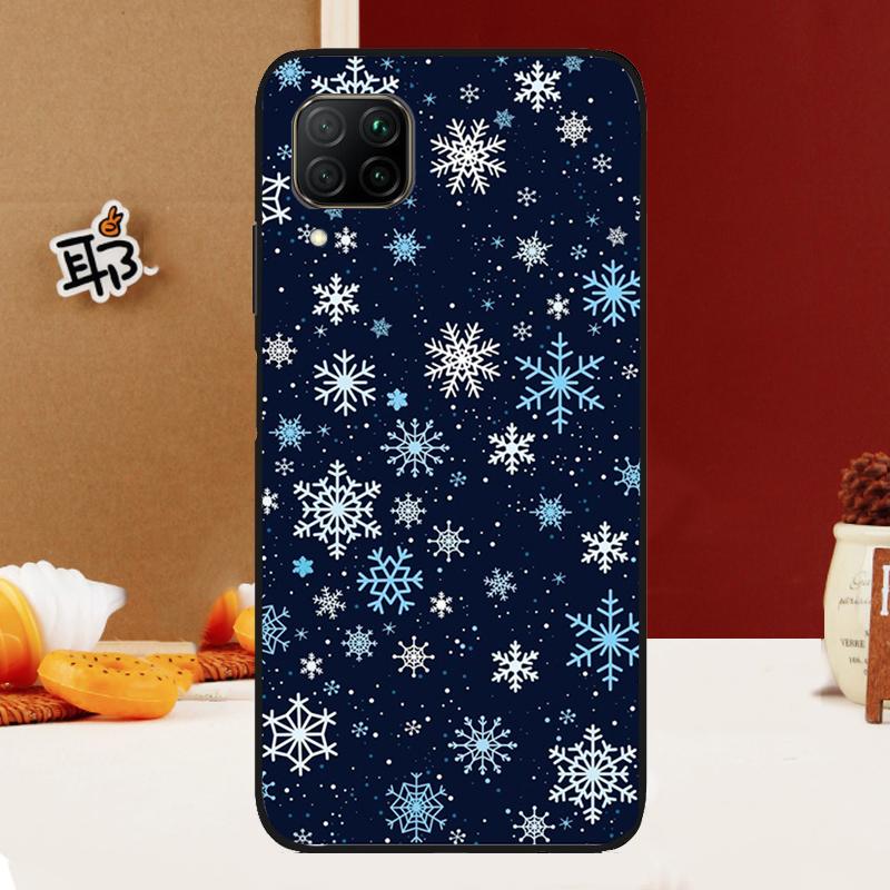Snow Snowflake Winter For Huawei Nova Y91 Y90 Y61 Y60 Y70 5T Nova 9 10 SE 11 3i 7i 8i P20 P40 Lite P30 Pro Case