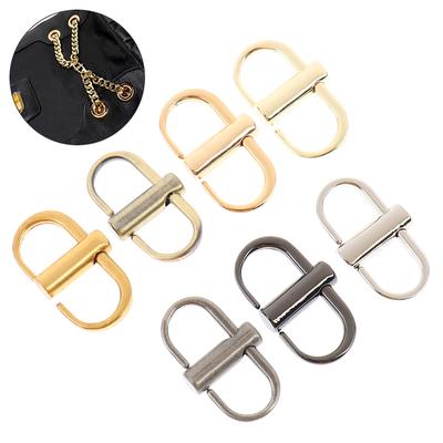 2X Adjustable Metal Buckle Clip Handbag Chain Strap Length Shorten Bag Accessory