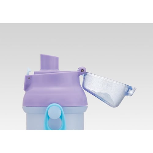 Skater Children's Plastic Water Bottle 480ml One Push Open/Close Antibacterial Child Friendly Lightweight Made In Japan Disney Frozen 25 Girls PSB5SAN
