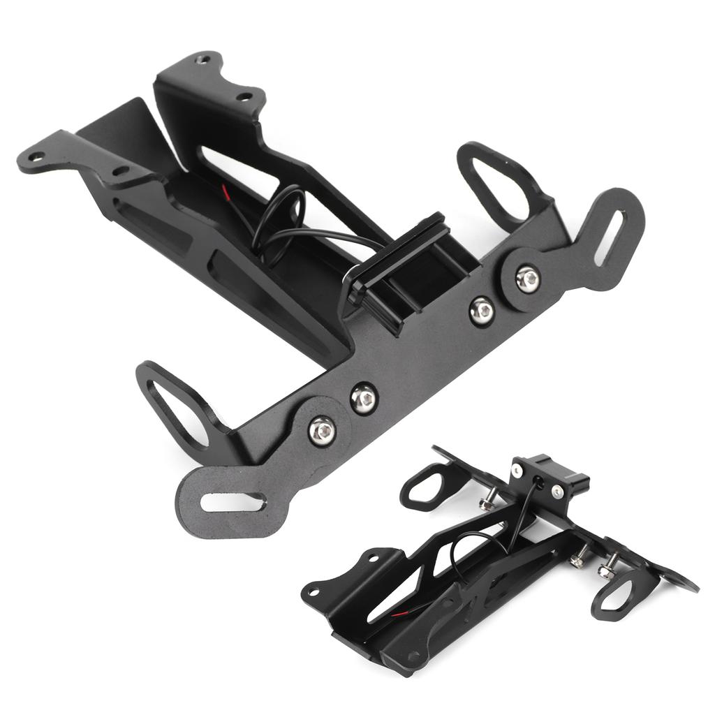 Motorcycle Rear License Plate Mount Holder with White LED Light Fit for Yamaha MT?09 Tracer FJ?09