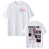 Singer Kenia Os Pink Aura Tour Album Merch Graphic T Shirt Unisex Women Retro Aesthetic TShirts Casual Oversized Short Sleeve Tees