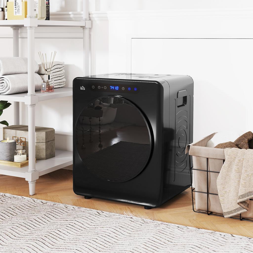 Tumble Dryer, 6 Programs, 40-60 Degrees C, 5 Kg Capacity, Compact, Touch Control, Black