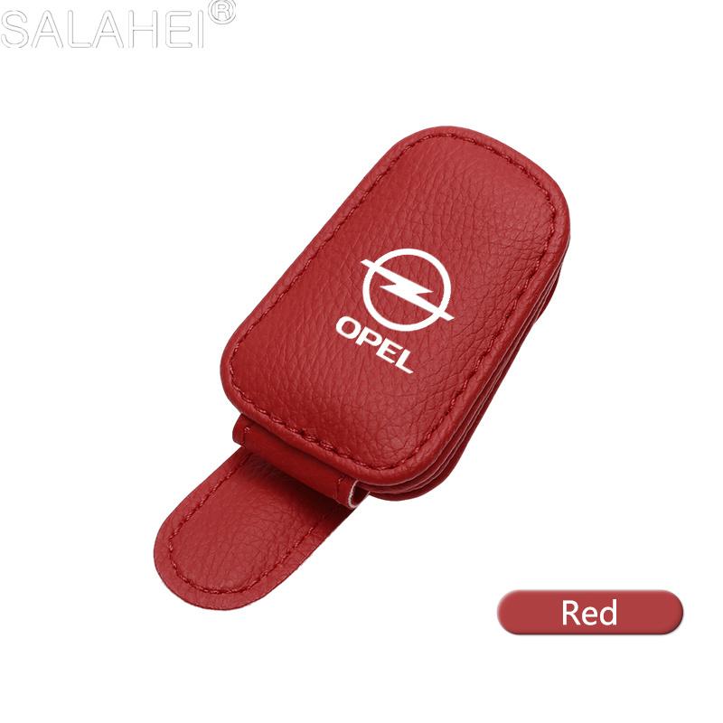 czgqxl1 Leather Car Interior Glasses Clip Sunshade Storage Brace For Opel Astra Insignia Corsa Zafira Meriva Mokka Vivaro Vectra Antara 7i