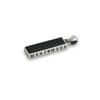 Mars Mark Rectangular Black Onyx Pandant No.3