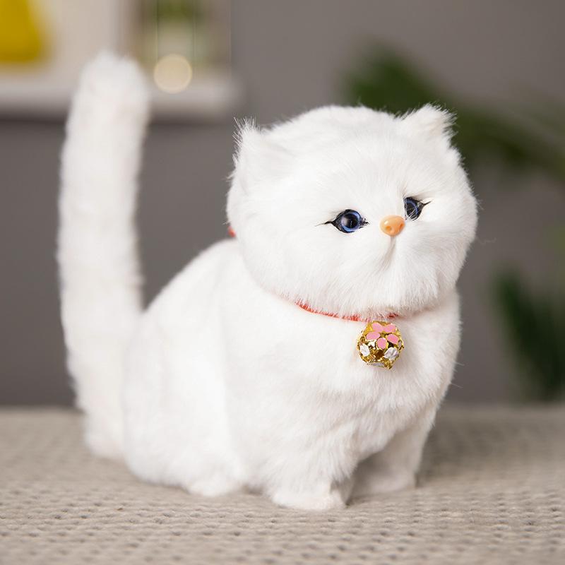 Adorable Cat Figurine with Bell - Perfect Birthday Gift for Girlfriends, Kids, and Cat Lovers