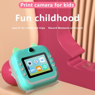 Portable Children Instant Thermal Print Kid Camera 2.4 Inch Screen Digital Camera Photo Selfie HD