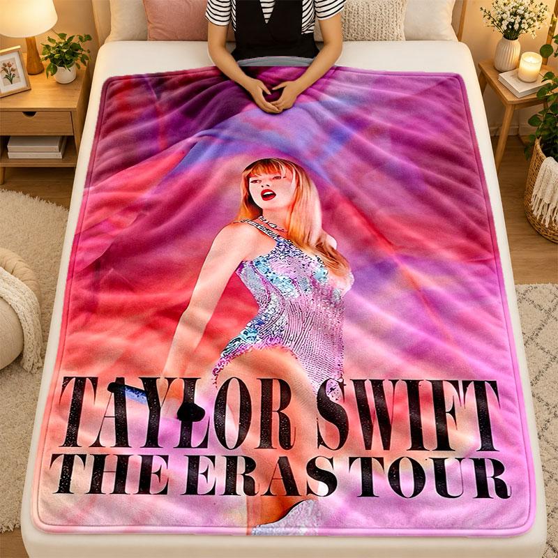 Flannel BlanketTaylor Swift Warm Soft Throw Blanket for Indoor Sofa Bed Living Room Use