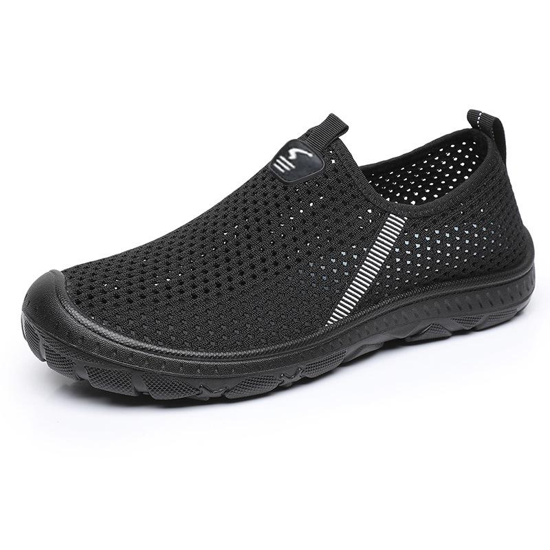 Atmungsaktive Netz-Leichtgewicht-Dämpfende Coole Sport-Freizeitschuhe - Fußgewölbeunterstützung Rutschfest Verschleißfest Ermüdungsfreie Füße Herren Einfache Loafer