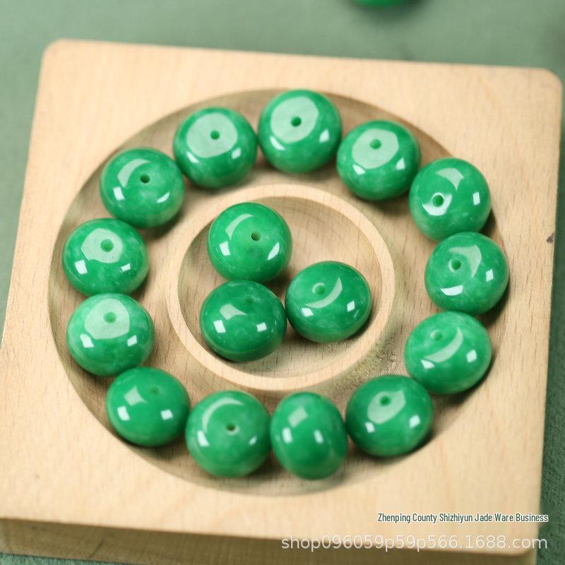 

Крупные бусины для абака из нефрита Ганьцин 15x10 мм - Разделительные бусины для самостоятельного изготовления заколок, браслетов, подвесок, украшений (Y177) Large Bead
