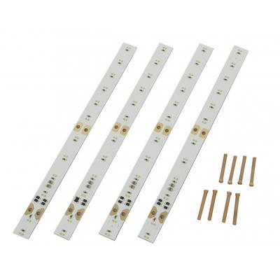 Unità di illuminazione interna Green Max N Gauge NarrowWhite 4 pezzi 8462 Forniture per modelli ferroviari