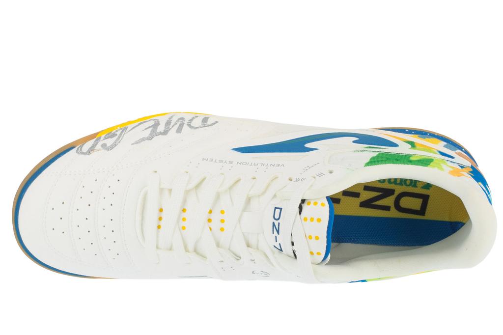 Joma DZ-7 DZ7W 25 IN, Mens White Indoor Football Trainers