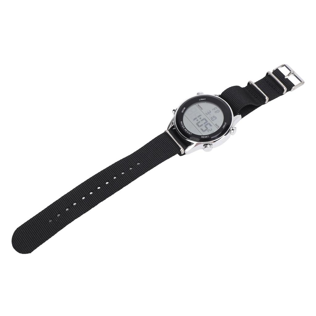 Mens Digital Sports Waterproof Watch Dual Time Zone Stopwatch Calendar Day Display Alarm Clock EL Backlight 50m