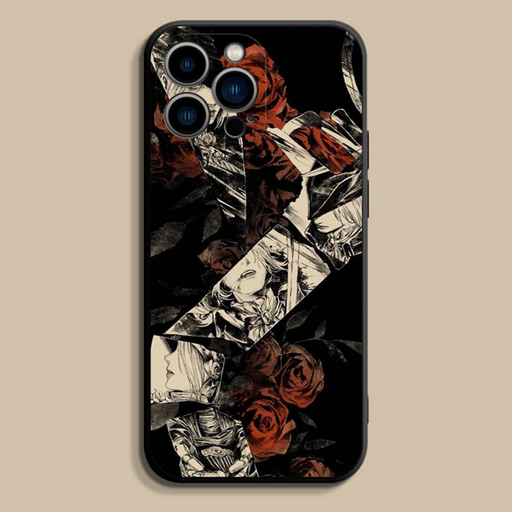 

Anime Vampire Hunter D Phone Case For iPhone 17,16,15,14,13,12,Pro,Max,Plus,E,SE4,Air,Mini Black Soft Cover iPhone11