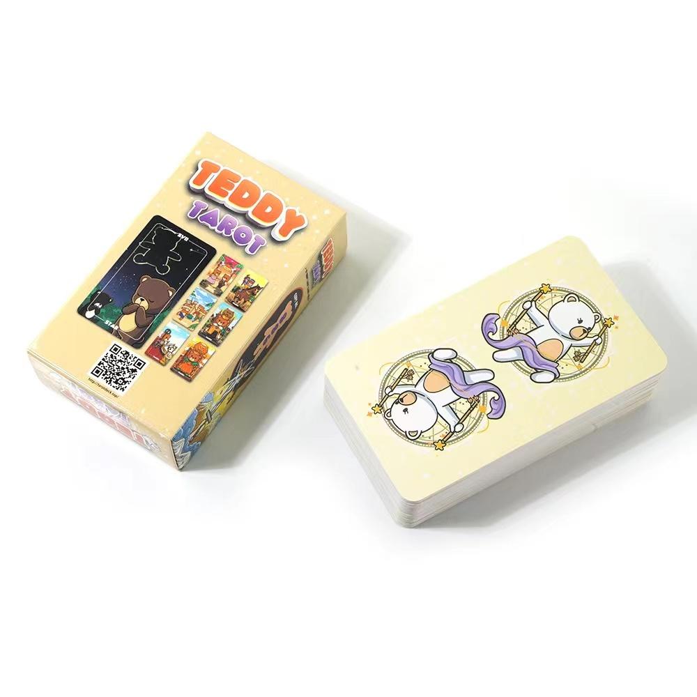 Teddy Tarot Cards High Quality Divination Board Games Party Entertainment Games Occult Card Game for Family Party