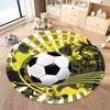 Free shipping! "Vibrant Soccer-Themed Round Carpet for Game Rooms" round carpet for home sofa bedroom, gift