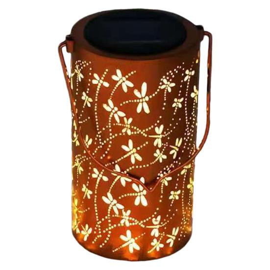 Solar Sunflower Garden Lantern Metal Outdoor Hanging Light Waterproof Energy-Saving Tabletop Light for Patio Pathway Decor