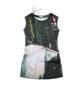 Seen Photo Frame Shirring Neck Dress (Car)