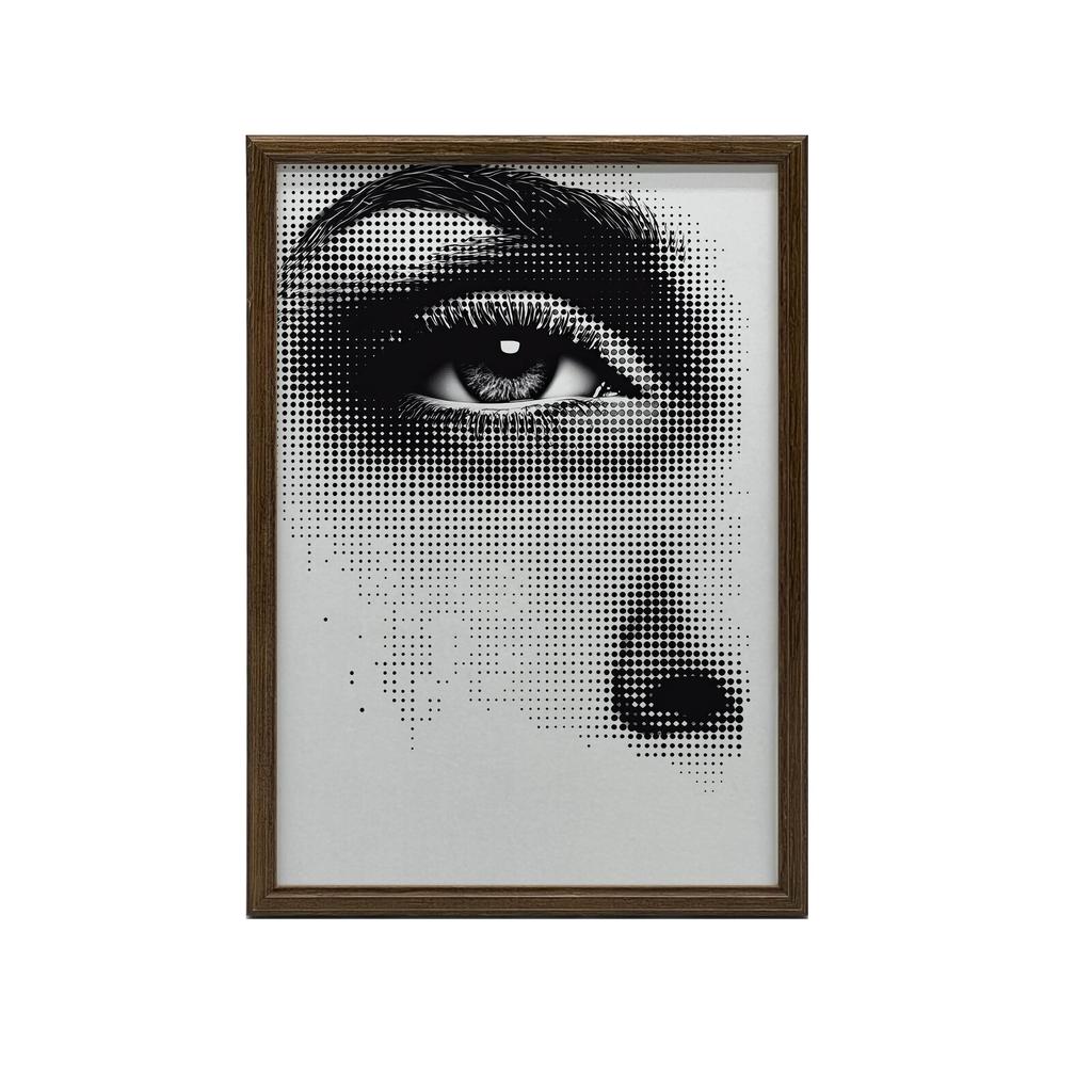 Stylish Eye Stylish Eye, 40X50 Cm, Gold Aluminum Frame, 230 Gsm Matte Paper