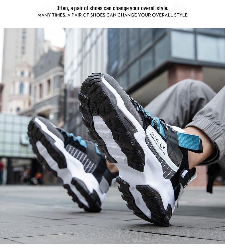 Men's Spring 2024 Casual White Mesh Breathable Sneakers