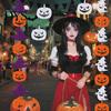 Halloween Theme Decor Party Felt Hanging Garland, Creepy Pumpkin Ghost Skull Witch Hat Indoor Outdoor Festive Banners Streamer, Horror Banner Backdrop