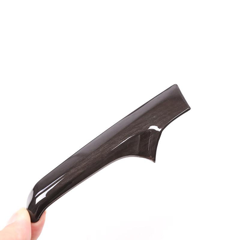 Black Wood Grain Car ABS Interior Door Handle Trim For Toyota Land Cruiser Prado FJ150 150 2010-2018