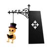 Reading Nook Accents Halloween Iron Library Lamp, Vintage Bookshelf Light with Ghost Pumpkin Bat Study Room Atmosphere Pendants, Nightlight,