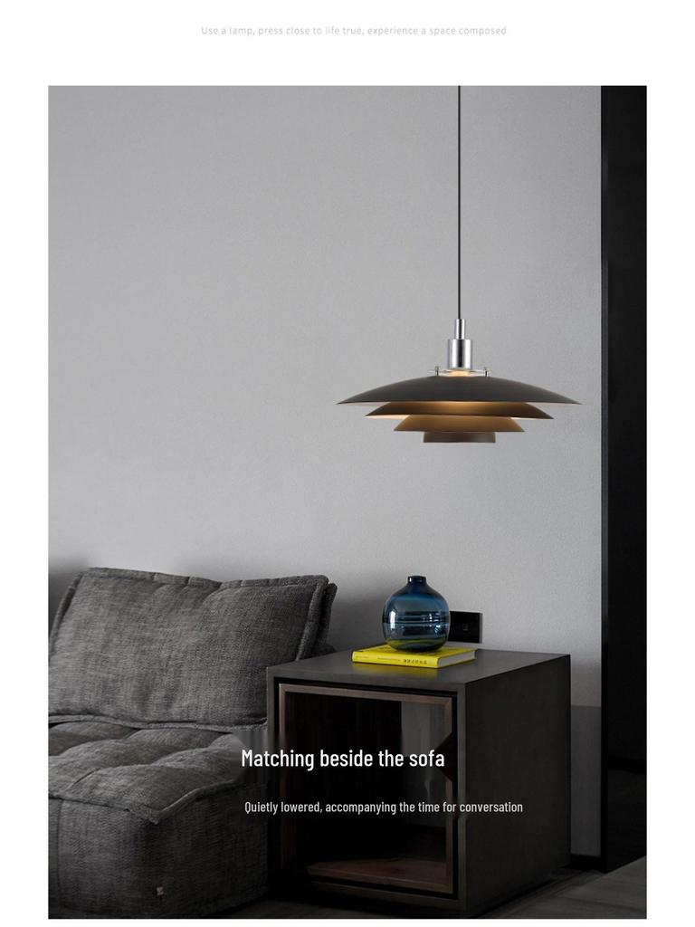 Adjustable Retractable Nordic Pendant Light - Creative Bar Island Flying Saucer Design