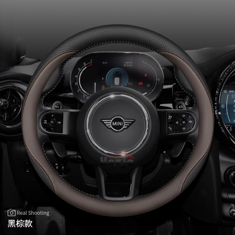 Leather Car Steering Wheel Cover for BMW Mini GT 164 R50 R56 R53 R55 F60 F54 R60 Countryman Cooper U25 Accessories