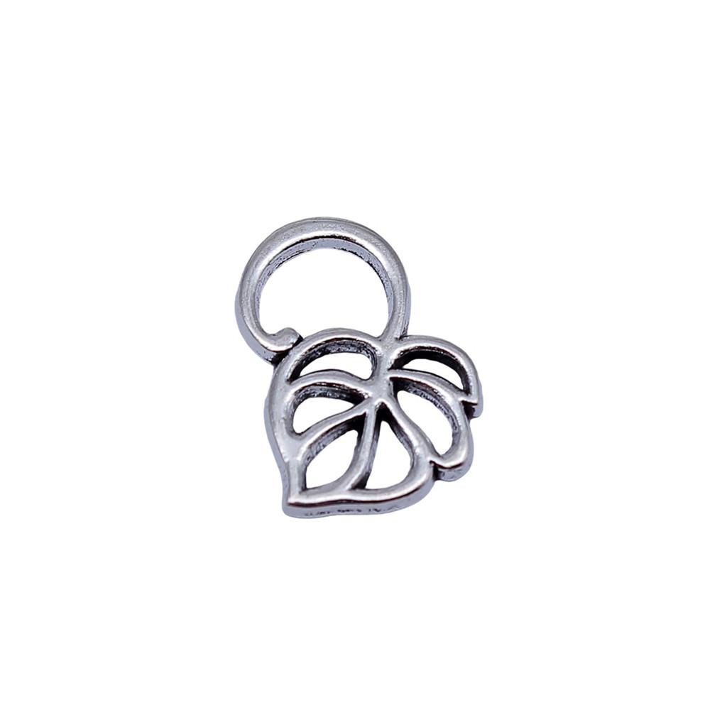 Filigree Leaf Charms Antique Alloy Pendants For Nature Inspired Jewelry