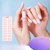 New Solid Color Simple Semi-cured Nail Stickers 20 Finger Gel Nail Stickers