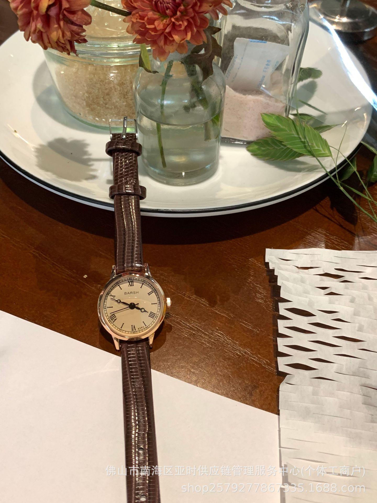 Retro Small Dial Simple Belt Watch Female Student Roman Korean Women S Watch
