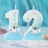 Smooth Sailing Ocean Series Digital Candles Handmade DIY with Small Boat Decoration Party Celebrating Creative Candles