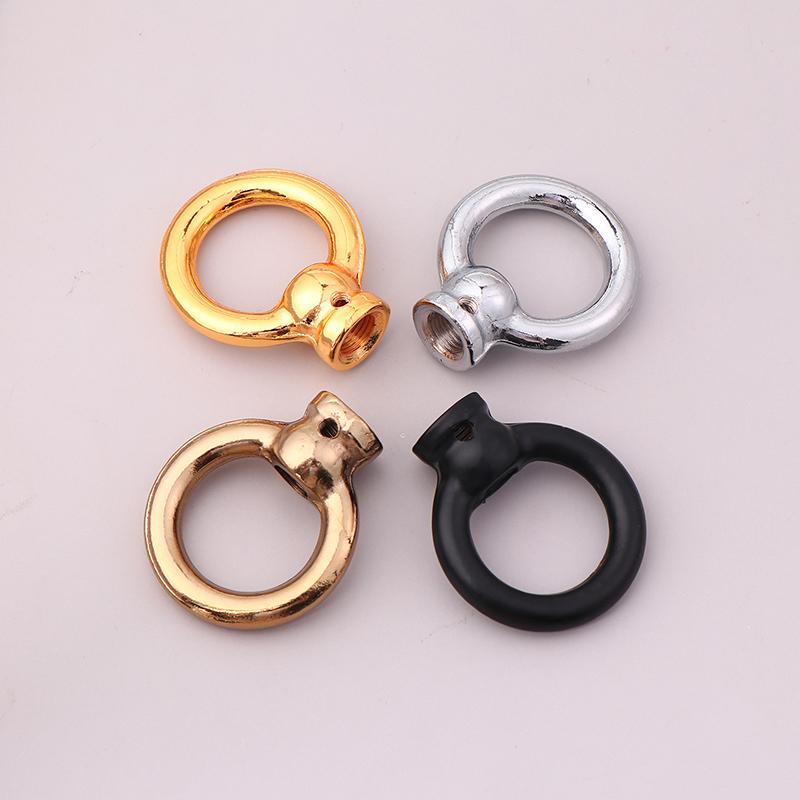 1Pc M10 Fine Tooth Chandelier Iron Pendant Ring  Lamp Closed Hook Chain Load-Bearing Iron Ring For Ceiling Light Hanging