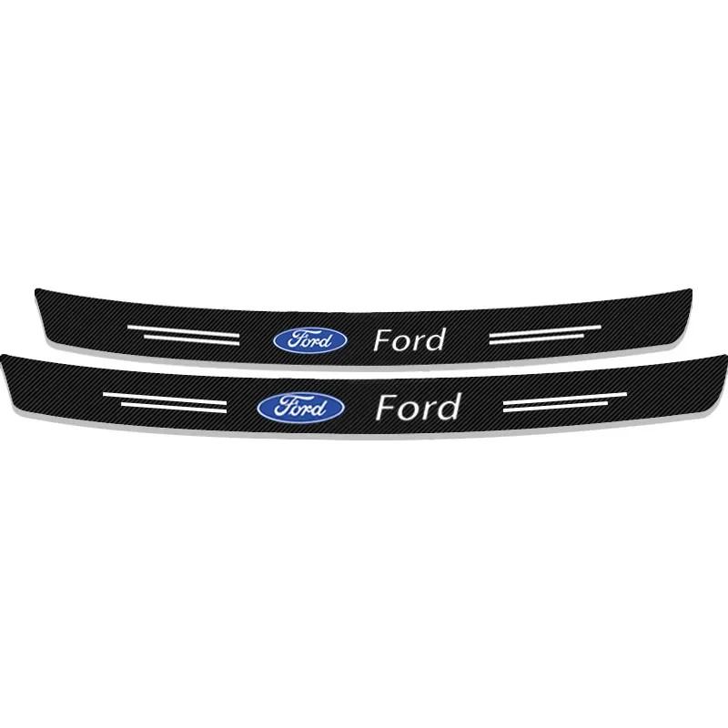 Horká nálepka na auto Pro Ford 1 ks Karbonové vlákno Chránič zadního nárazníku a kufru auta Nálepky Chráněné Pro Ford Fiesta EcoSport Ranger Mondeo