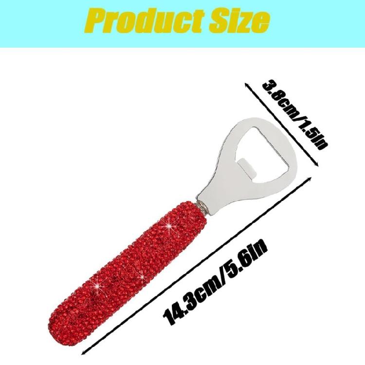 Glittering Pattern Bottle Opener Ergonomic Perfect Housewarming Gift For Beer