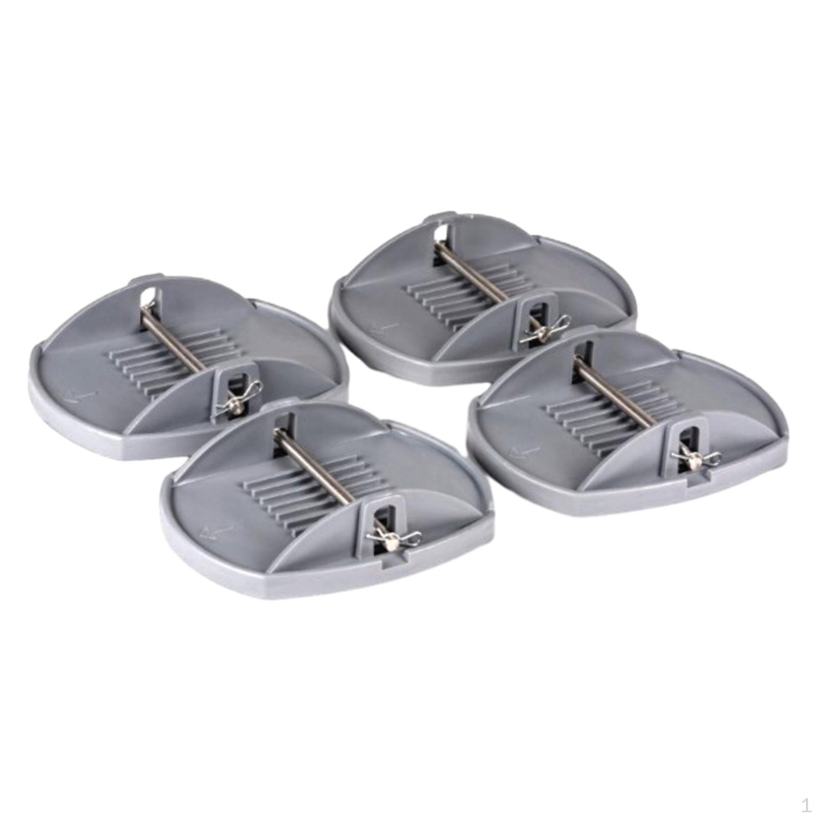 

4 шт. адаптер Jack Pad для подъема тяжелых грузов, простая установка для подъема аксессуаров для автофургонов серый