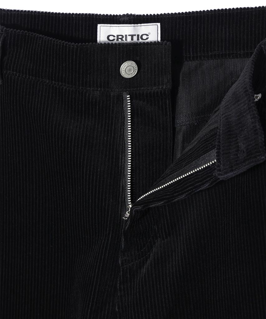 CRITIC Dyeing Corduroy Pants Black